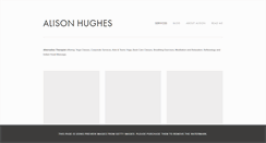 Desktop Screenshot of alisonhughes.net